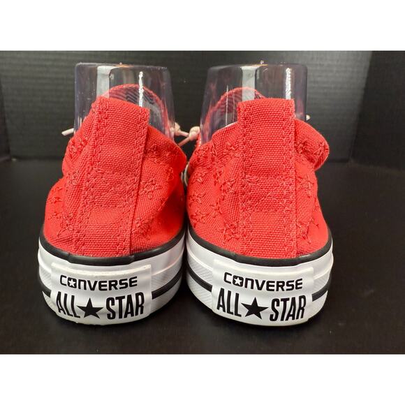 Converse Shoreline Slip On Chucks Sneakers Womens Sz 8 Coral Pink Red *READ - Picture 6 of 11